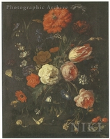 Flowers in a Glass Vase