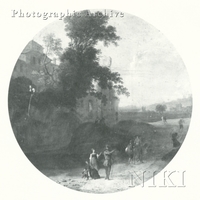 Southern Landscape with Ruins and Figures on a Path in the Foreground