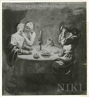 Three Figures at a Table