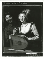 Brothel Scene with a Man and a Woman with Lute