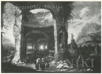 Capriccio Landscape with Classical Ruins and Figures