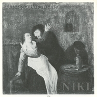 Interior of an Inn with a Peasant Embracing a Woman