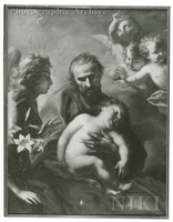 Joseph and Christ Child with Angels