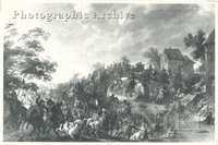 Cavalry Skirmish at a Bridge
