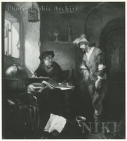 Alchemist and an Assistant in a Study
