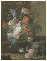 Still Life of Flowers in a Basket