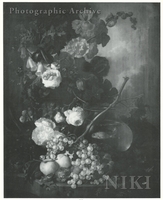 Flowers and Fruit with Goldfish