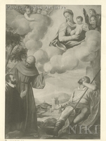 Madonna and Child with Saints Roch, Bernardino of Siena and a Donor