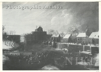 View of a Dutch Town in Winter