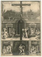 Crucified Christ and Allegorical Scenes