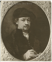 Portrait of Rembrandt Sketching