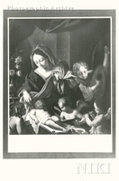 Mary and Christ Child with Infant John the Baptist and Three Angels Playing Music