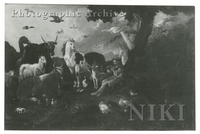 Shepher Playing the Flute, Animals Listening