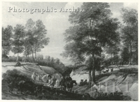 Wooded Landscape with Travellers on a Path