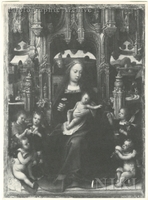 Madonna and Child Enthroned with Angels