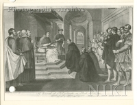 Father Angiol Maria Montorsi on His Knees in Front of Pope Clement VIII