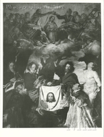 Coronation of the Virgin, with Saint Veronica's Cloth and Saints below