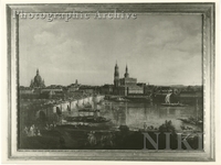 Dresden, Elbe at Augustus Bridge From Bastion Sol
