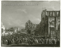 Pope Pius VI Blessing People in Campo San Zanipolo