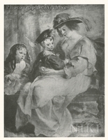 Portrait of Helena Fourment with Her Children Claire Jeanne and Frans