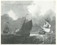 Dutch Men-of-war and Smaller Vessels in a Stormy Sea