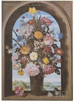 Bouquet in an Arched Window