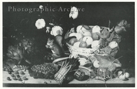 Still Life of Fruit, Vegetables, Flowers and a Squirrel