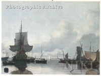 Dutch Men-of-war and Smaller Vessels at Anchor at the Blauw Hoofd on the River IJ at Amsterdam