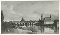 Dresden Seen from the Right Bank of the Elbe with the Augustus Bridge