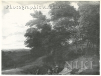 Extensive Wooded Landscape with Figures on a Path
