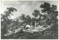 Italianate Wooded Landscape with Sheperds, Cattle and Goats