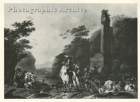 Italianate Landscape with Ruins, Horsemen and Shepherds