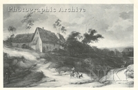Dune Landscape with Cottages and Figures on a Path