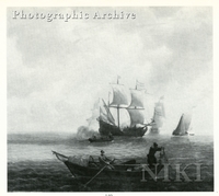 Dutch Men-of-war Firing a Salute, a Fishing Boat in the Foreground