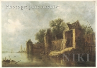 River Landscape with a Ruined Fort and Fishermen