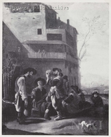 Peasants Drinking outside an Inn