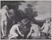 Extensive Landscape with Women Bathing at a Pool