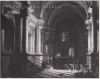 Interior of a Church with Baptism