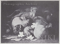 Still Life of Fruit with Peaches, Figs and a Carnation