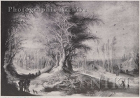 Winter Landscape with Figures on a Path