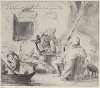 Interior with Peasants Drinking and Smoking