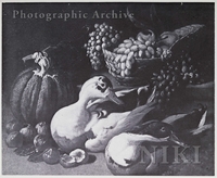 Ducks, Figs, a Pumpkin and a Basket of Grapes