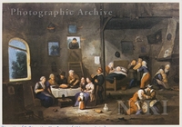 Interior of a Farmer House with Peasants