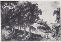Wooded Landscape with Figures on a Path