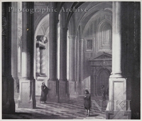 Interior of a Church with the Parable of the Pharisee and the Publican