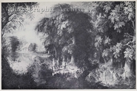 Wooded River Landscape with a Hawking Party