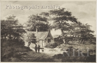 Wooded Landscape with a Cottage and Figures