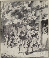 Fiddler with a Dancing Dog