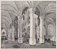 Ambulatory of the Nieuwe Kerk in Delft, with the Tomb of William I, Prince of Orange