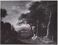Wooded Landscape with a Hawking Party